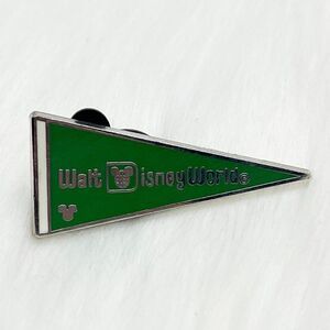 🔮 5/$25 Disney Green‎ Disney World Flag Pin